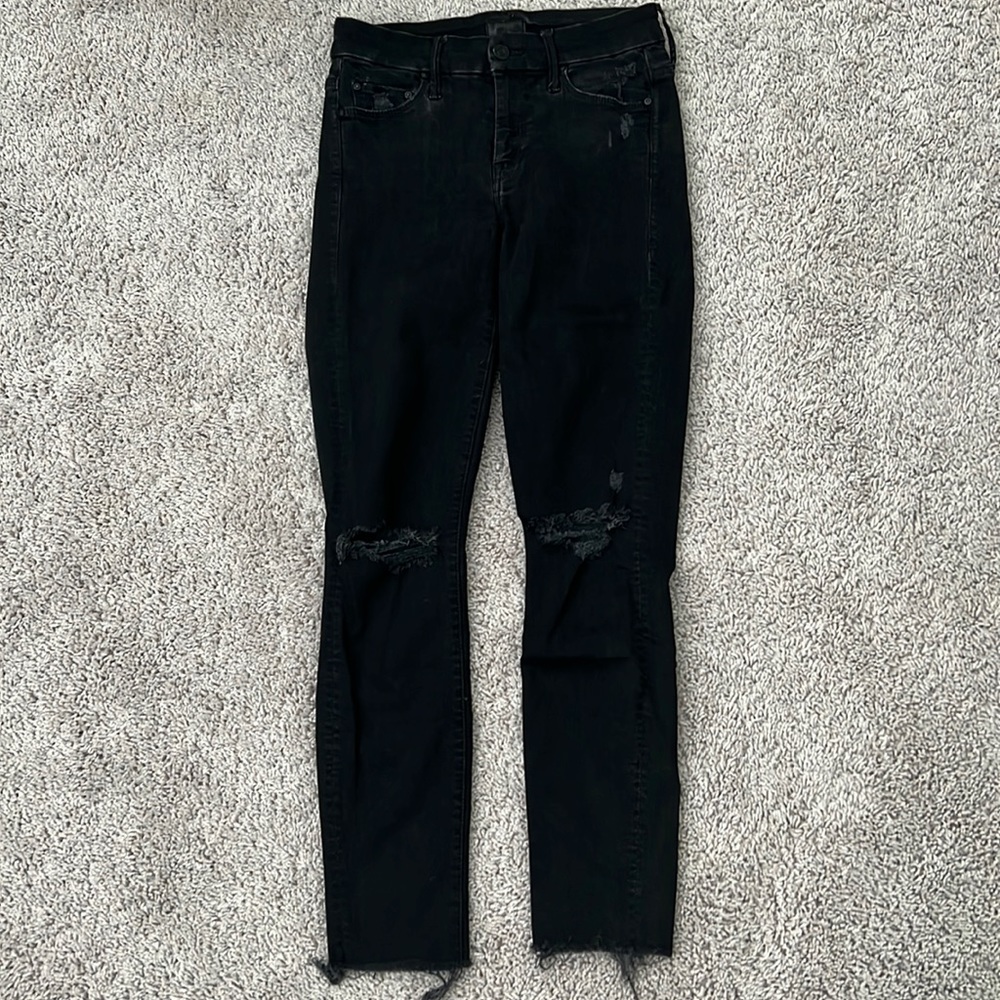 MOTHER, the looker ankle fray, guilty as sin, size 24